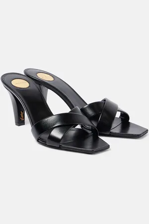 Saint Laurent Jill 75 leather mules