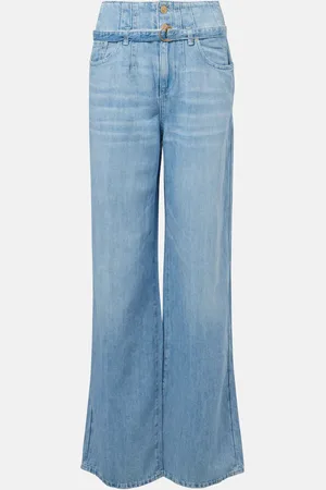7 for all Mankind Phoenix belted high-rise wide-leg jeans