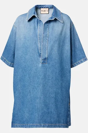 Plan C Oversized denim shirt