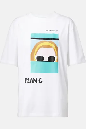 Plan C Printed cotton jersey T-shirt