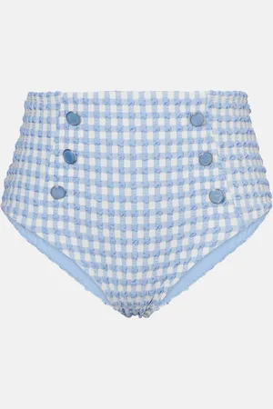 Simkhai Ginger gingham bikini bottoms