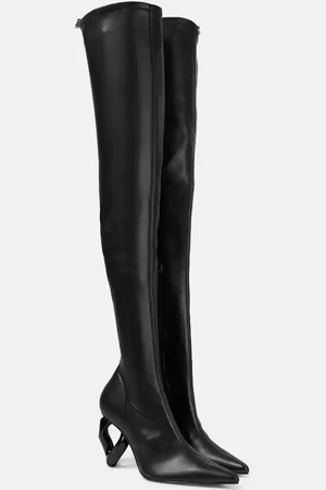 J.W.Anderson Chain over-the-knee leather boots