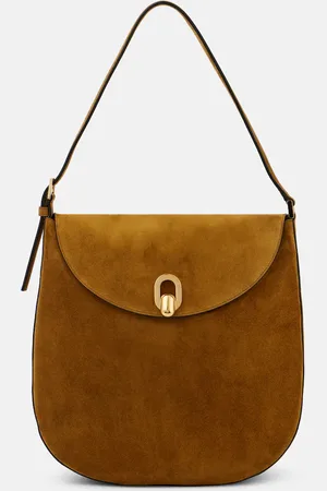 SAVETTE Tondo Large suede shoulder bag