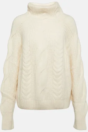 Jardin des Orangers Cable-knit cashmere turtleneck sweater