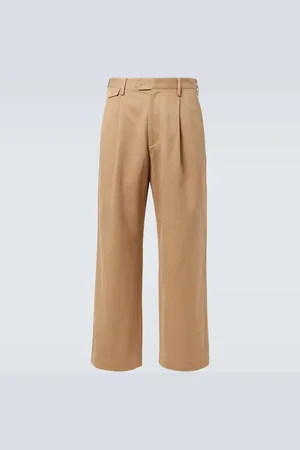 Auralee Mid-rise cotton chinos