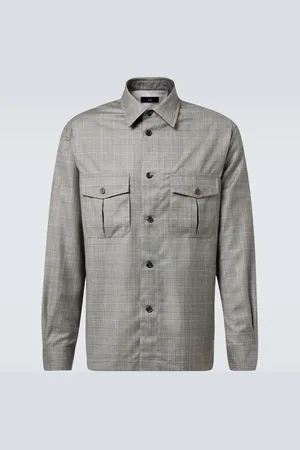 Dunhill Checked wool overshirt