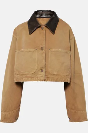 Prada Cropped cotton canvas jacket