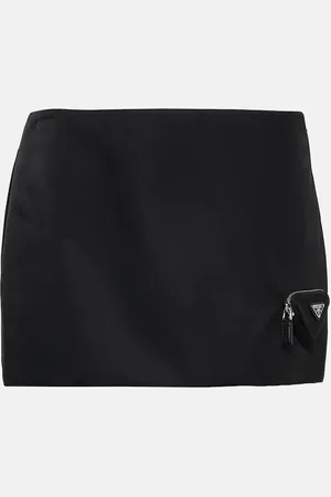 Prada Low-rise nylon miniskirt