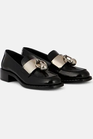 Prada Embellished leather loafers