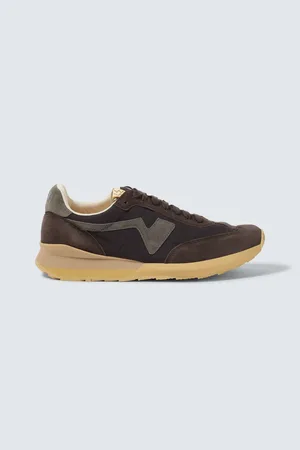 VISVIM Fkt suede-trimmed sneakers