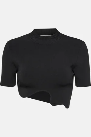 CHRISTOPHER ESBER Maparadita asymmetric crop top