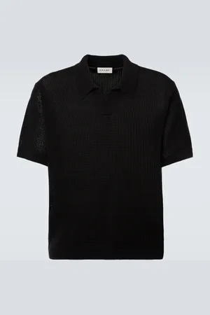Frame Open-knit polo sweater