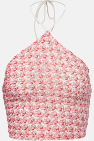 Missoni Zig Zag lamÃ© cropped top