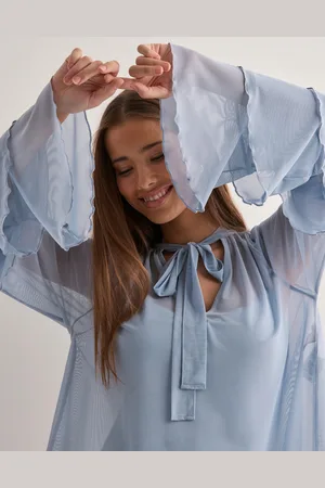 Nelly - Frill Mesh Blouse