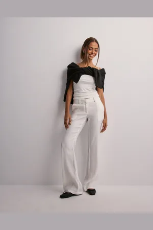 Nelly - Low Waist Linen Flare Pants