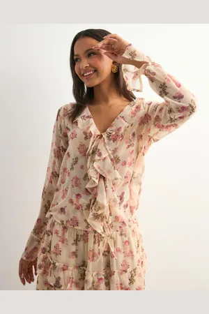 Neo Noir - Anika Marigold Print Blouse