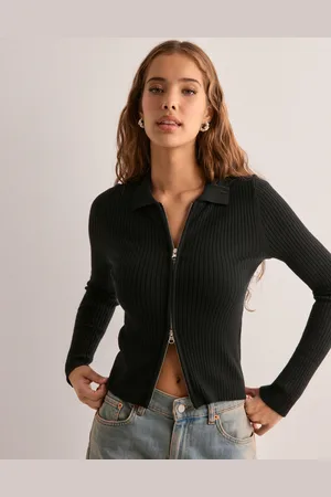 ONLY - Onlibi Ls Rib O-Neck Zipper Cardi C