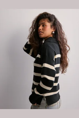 VERO MODA - Vmsaba Stripe Ls Highneck Blouse Ga