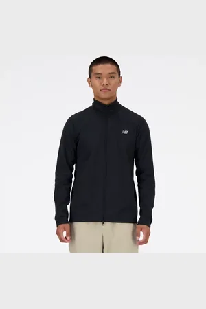 New Balance Män Tech Knit Full Zip i Black Poly sticka