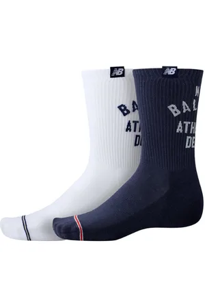 New Balance Unisex Lifestyle Midcalf Socks 2 Pack i Print / Pattern / Misc Bomull