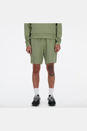 New Balance Män Tech Knit Short 7" i Green Poly sticka, Storlek 2XL