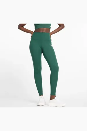 New Balance Kvinnor NB Harmony High Rise Legging 27" i Green Poly sticka