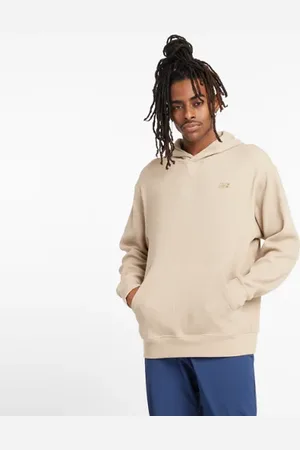 New Balance Män Waffle Knit Hoodie i Grey Bomull, Storlek 2XL