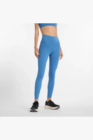 New Balance Kvinnor NB Harmony Pocket High Rise Legging 25" i Blue Poly sticka