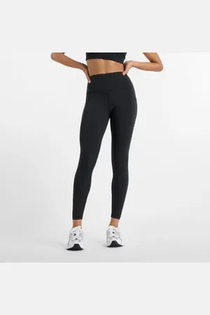 New Balance Kvinnor NB Sleek Pocket High Rise Legging 25" i Black Poly sticka