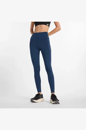New Balance Kvinnor NB Harmony Pocket High Rise Legging 27" i Blue Poly sticka