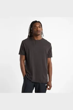 New Balance Män Rest Day Knit Relaxed T-Shirt i Grey Bomull