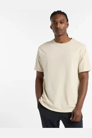New Balance Män Rest Day Knit Relaxed T-Shirt i Grey Bomull, Storlek 2XL