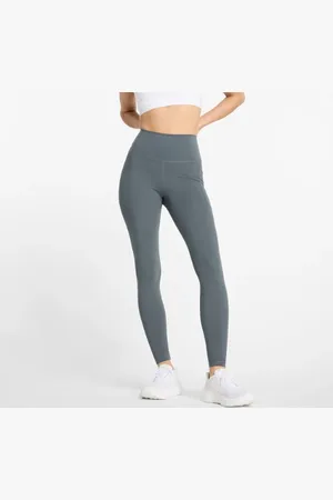 New Balance Kvinnor NB Harmony Pocket High Rise Legging 27" i Grey Poly Knit