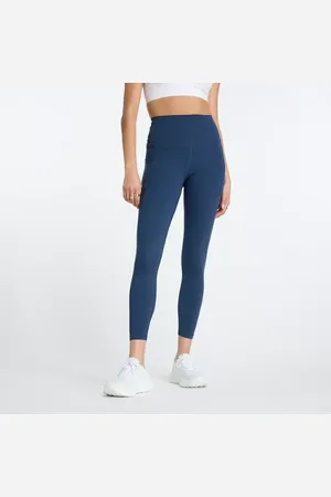 New Balance Kvinnor NB Harmony Pocket High Rise Legging 25" i Blue Poly Knit, Storlek XL