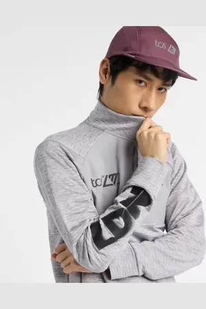New Balance Män London Edition Athletics Heat Grid 1/2 Zip i Grey Poly Knit