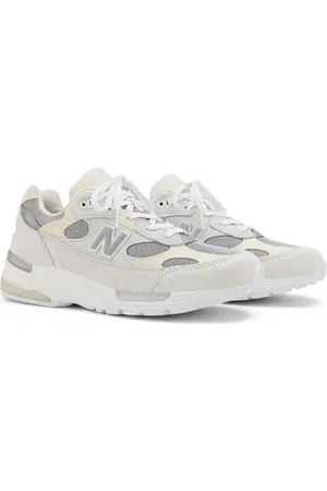 New Balance Unisex Made in USA 992 Core i White/Grey Mocka/Mesh, Storlek 37.5