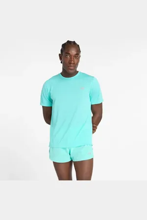 New Balance Män Athletics T-Shirt i Green Poly sticka
