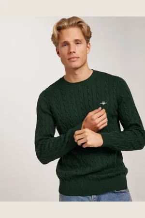 GANT Cotton Cable C-Neck Stickade tröjor