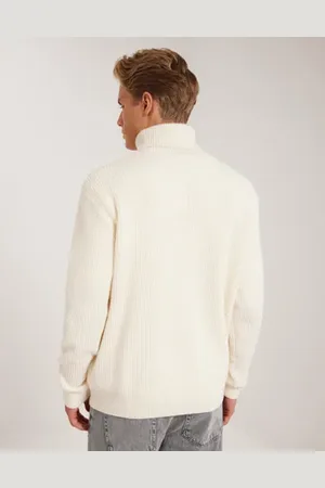Les Deux Eddie Wool Rib Rollneck Knit Stickade tröjor