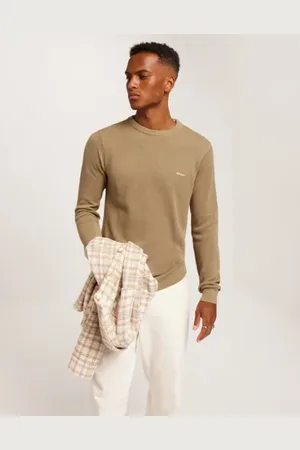 GANT Cotton Pique C-Neck Stickade tröjor