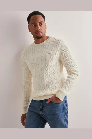 GANT Cotton Cable C-Neck Stickade tröjor