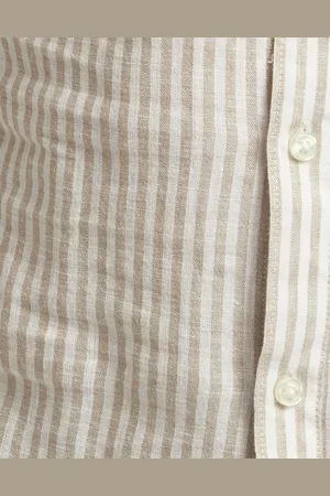Only & Sons Onscaiden Life Ls Stripe Linen 660 Linneskjortor