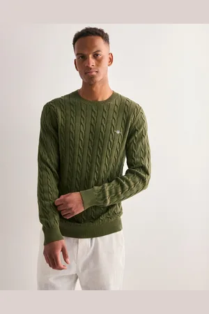 GANT Cotton Cable C-Neck Stickade tröjor