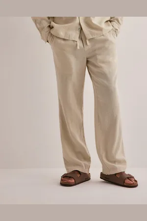 Solid SDAlann Allan Elasticated Linen Pants Linnebyxor