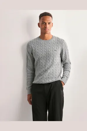 GANT Cotton Cable C-Neck Stickade tröjor