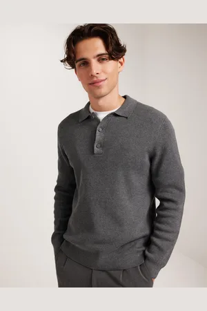 Only & Sons Onsphill Reg 12 Rib Ls Polo Knit Stickade tröjor