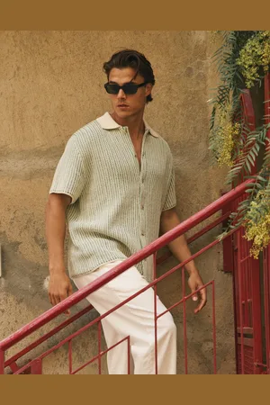 Les Deux Easton Knitted SS Shirt Kortärmade skjortor