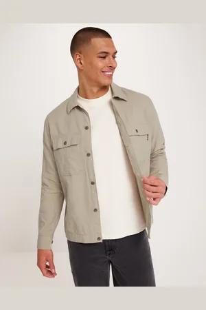 Only & Sons Onskennet Ls Linen Overshirt Noos Gröna skjortor