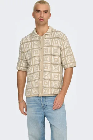 Only & Sons Onsbart Stickad Pikétröja