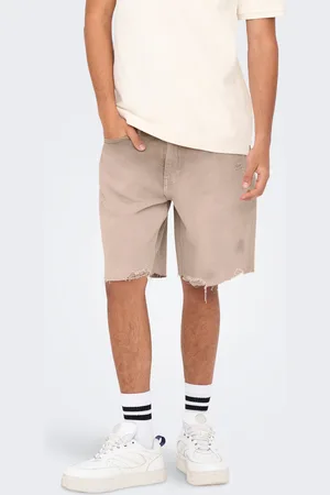 Only & Sons Onsedge Medelhög Midja Rak Passform Shorts